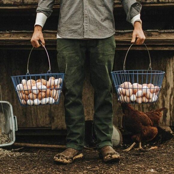 Taylor Stitch The Camp Pant Dark Olive Tuff Duck 28W Green Hemp Canvas NWT - Picture 3 of 9